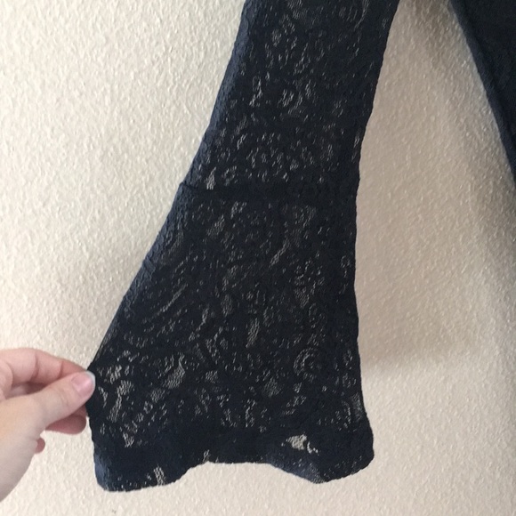 Cloth & People Black Lace Sheer Bell Sleeves - Picture 5 of 8